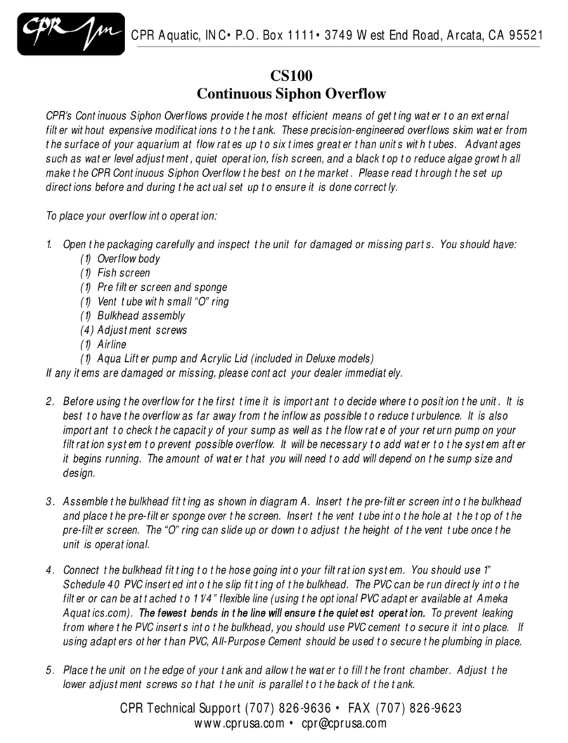 CPR CS100 User manual