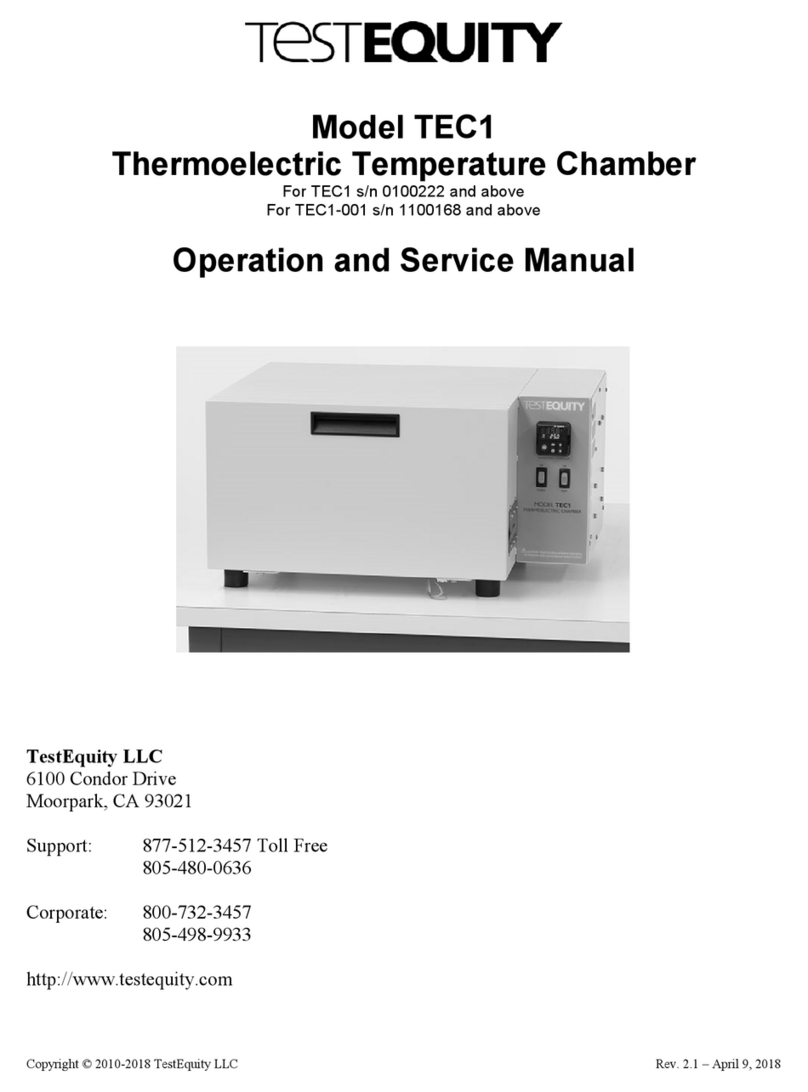 TestEquity TEC1 Operation manual