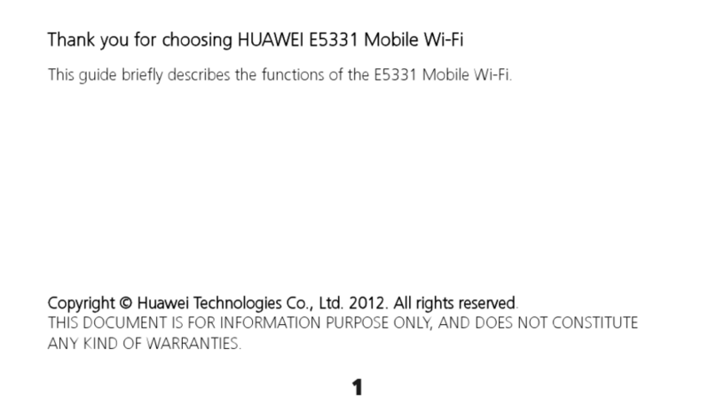 Huawei E5331 Assembly instructions