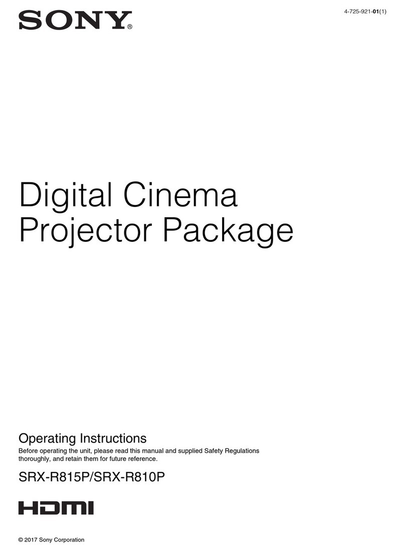Sony SRX-R815P operating instructions