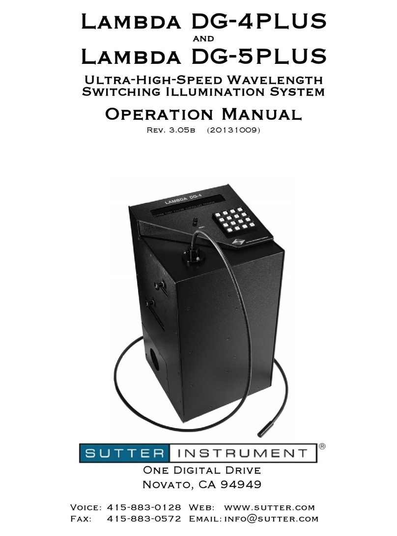 Sutter Lambda DG-4PLUS User manual