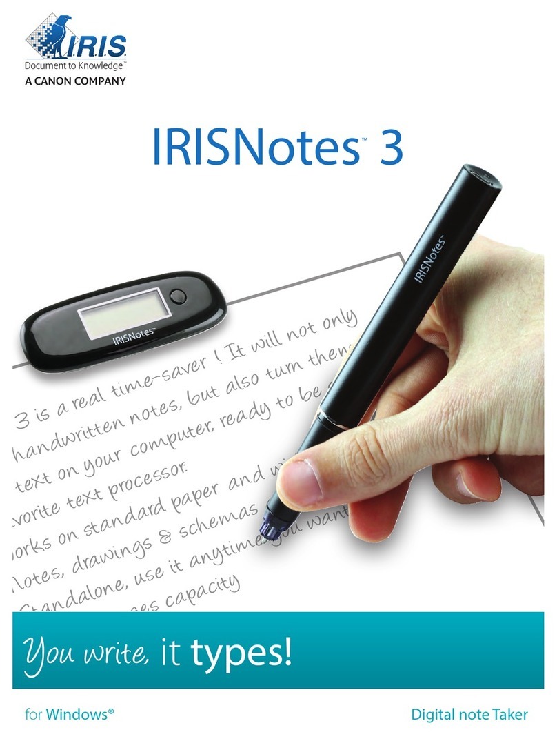 IRIS IRISNotes 3 Instruction manual
