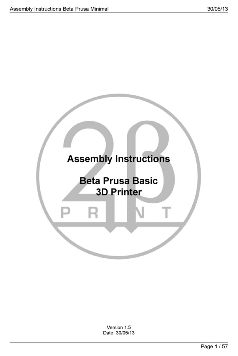 2PrintBeta Beta Prusa Basic User manual