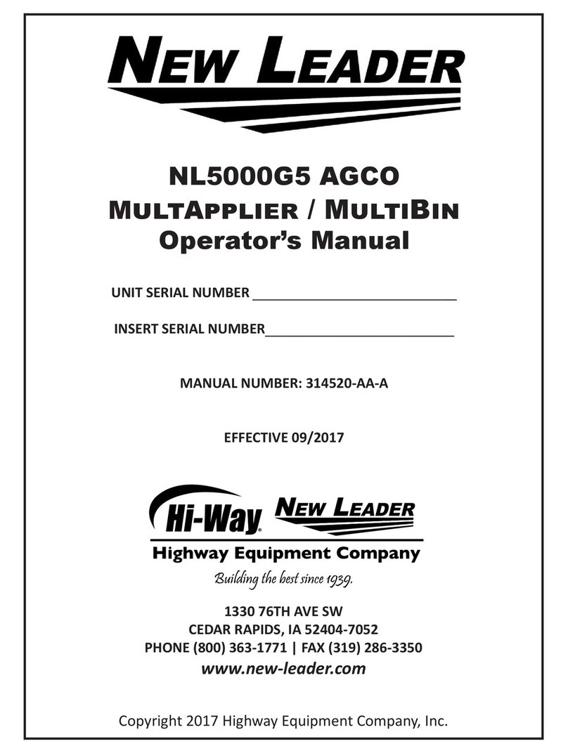 New Leader NL5000G5 AGCO User manual