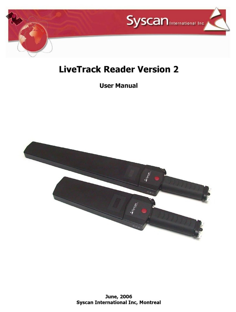 Syscan LiveTrack Reader Version 2 User manual