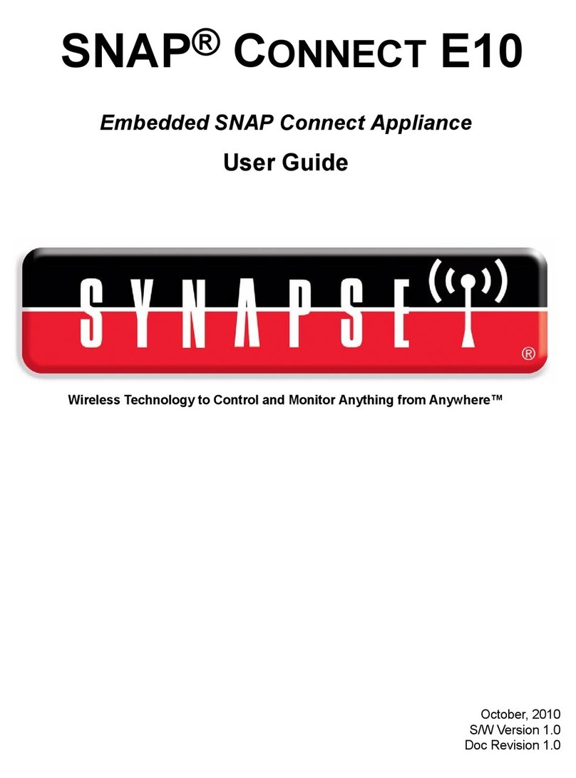 Synapse SNAP Connect E10 User manual