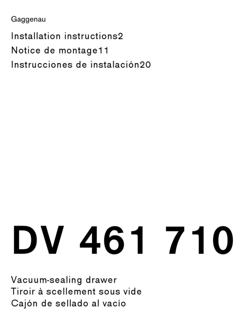Gaggenau DV 461 710 User manual