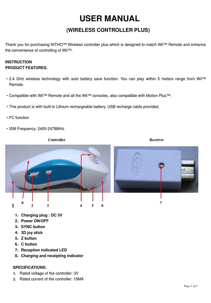 Nitho Wireless Controller Plus User manual Nitho Wireless Controller Plus User manual