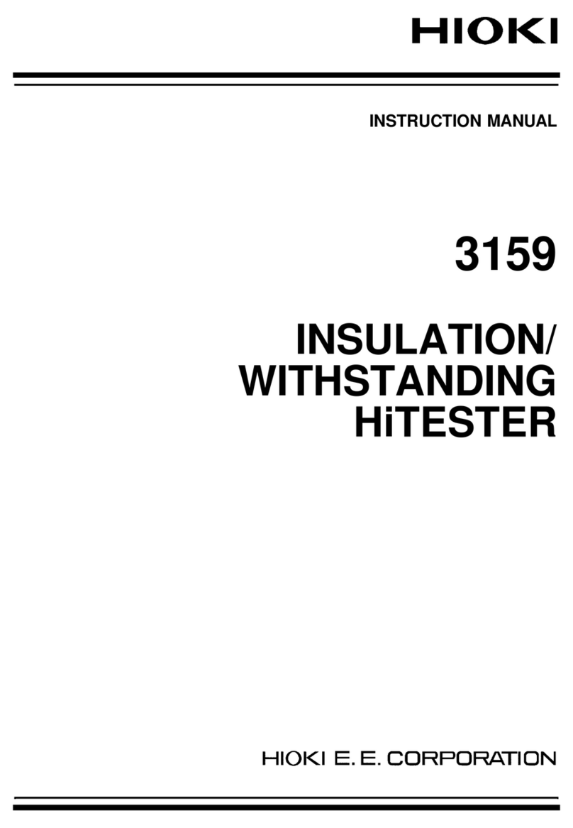 Hioki 3159 User manual