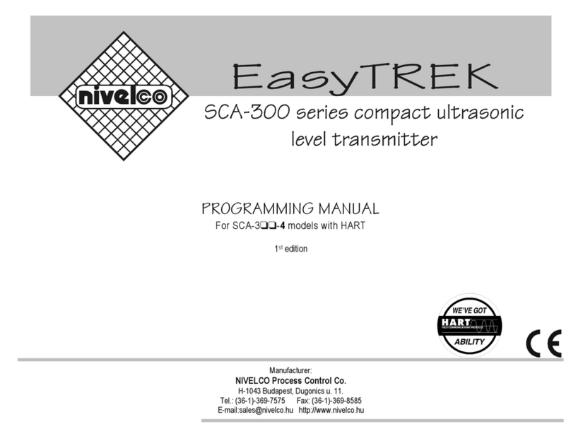 NIVELCO EasyTREK SCA-300 Series Programming manual