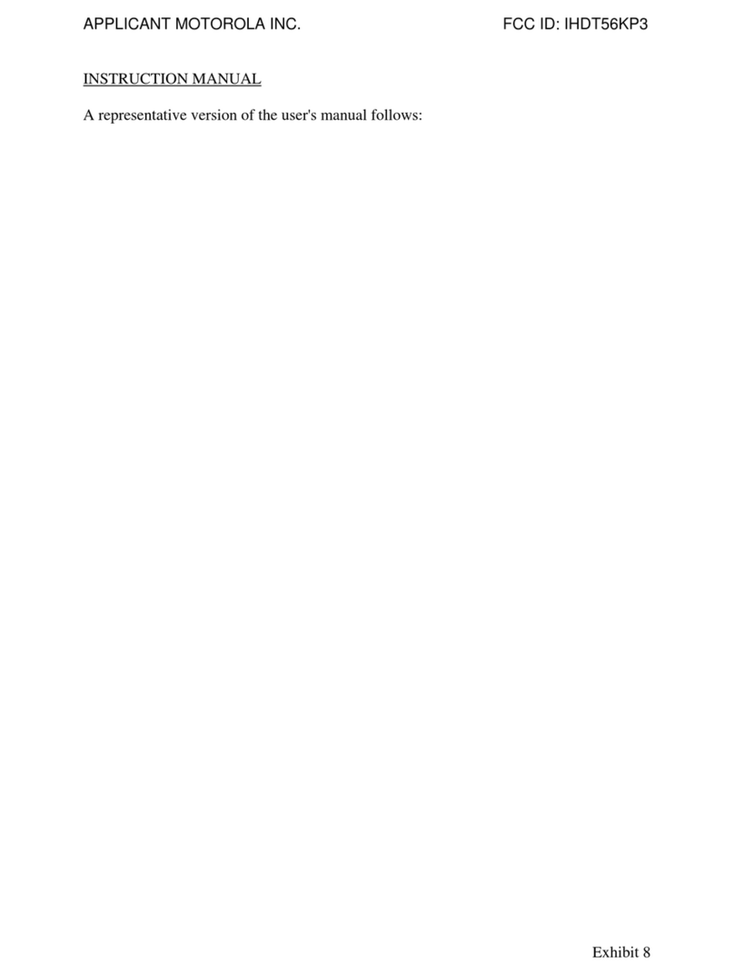 Motorola MOTO W7 User manual