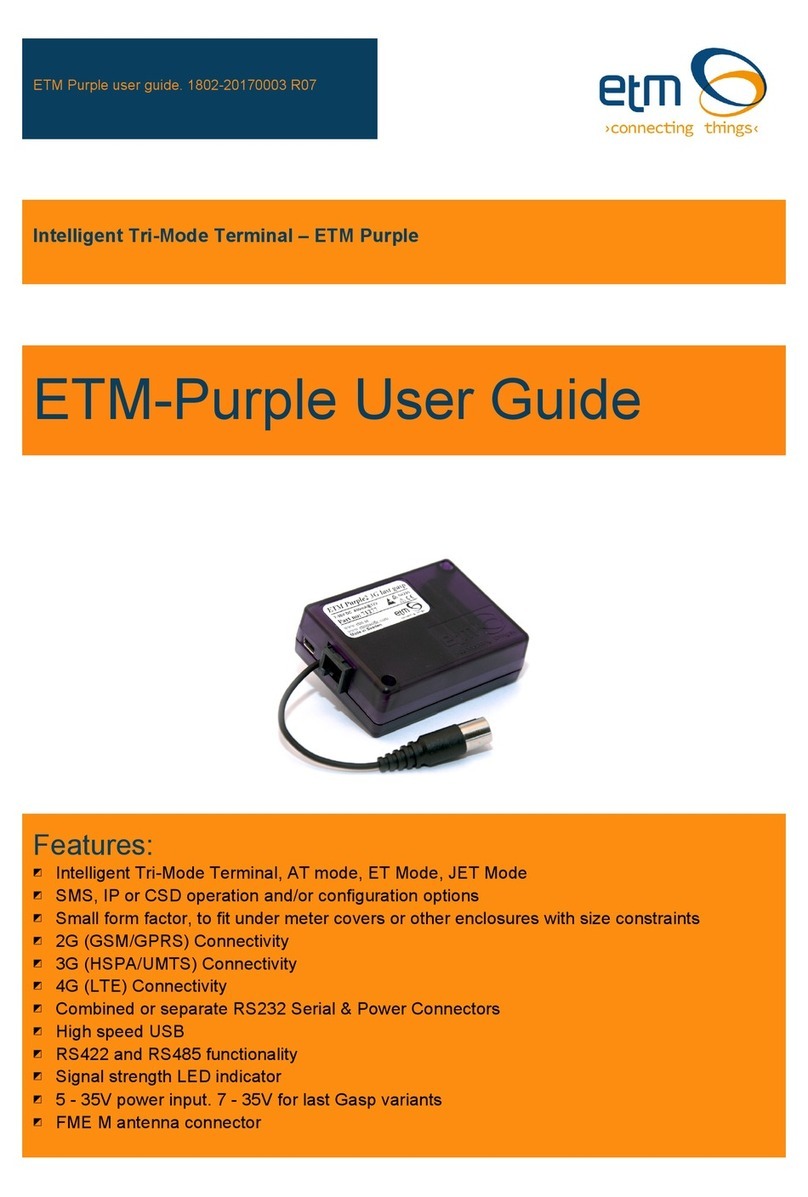 ETM Purple User manual