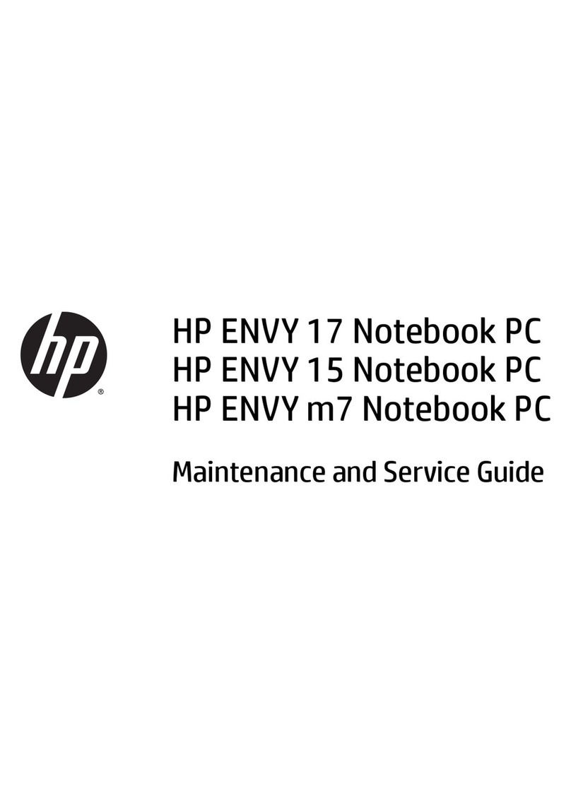HP ENVY 17 Maintenance and service guide