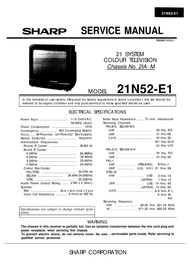 Sharp 21N52-E1 User manual