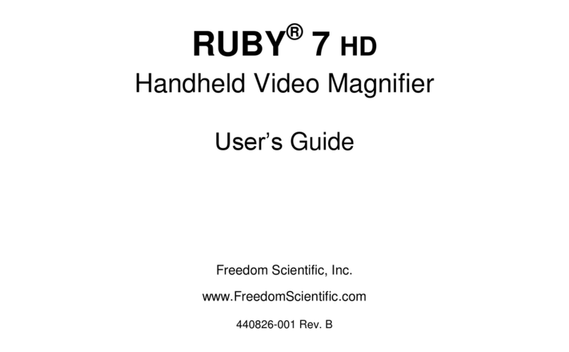 Freedom Scientific RUBY 7 User manual Freedom Scientific RUBY 7 User manual