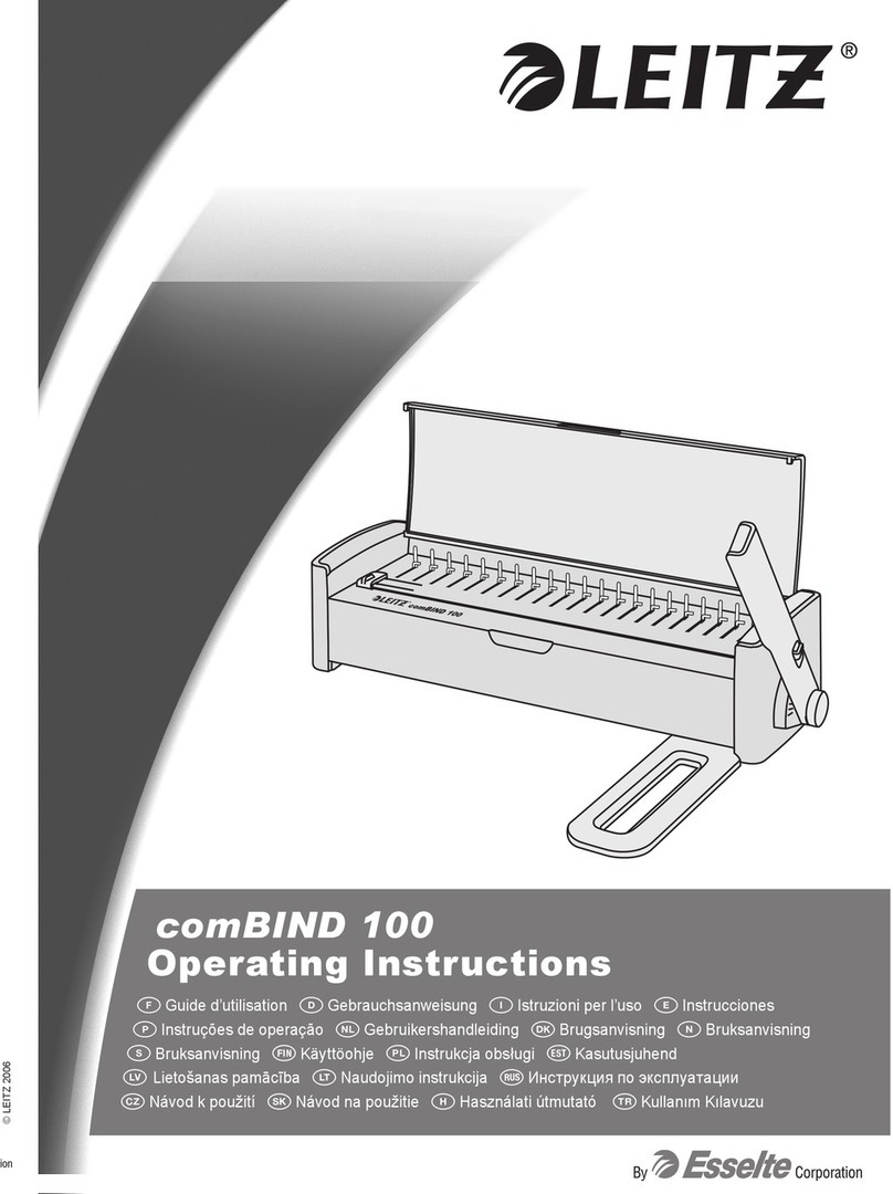 LEITZ comBIND 100 User manual