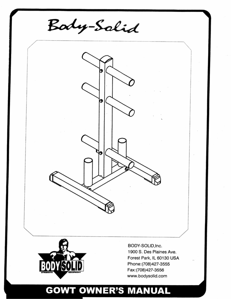 Body Solid GOWT User manual
