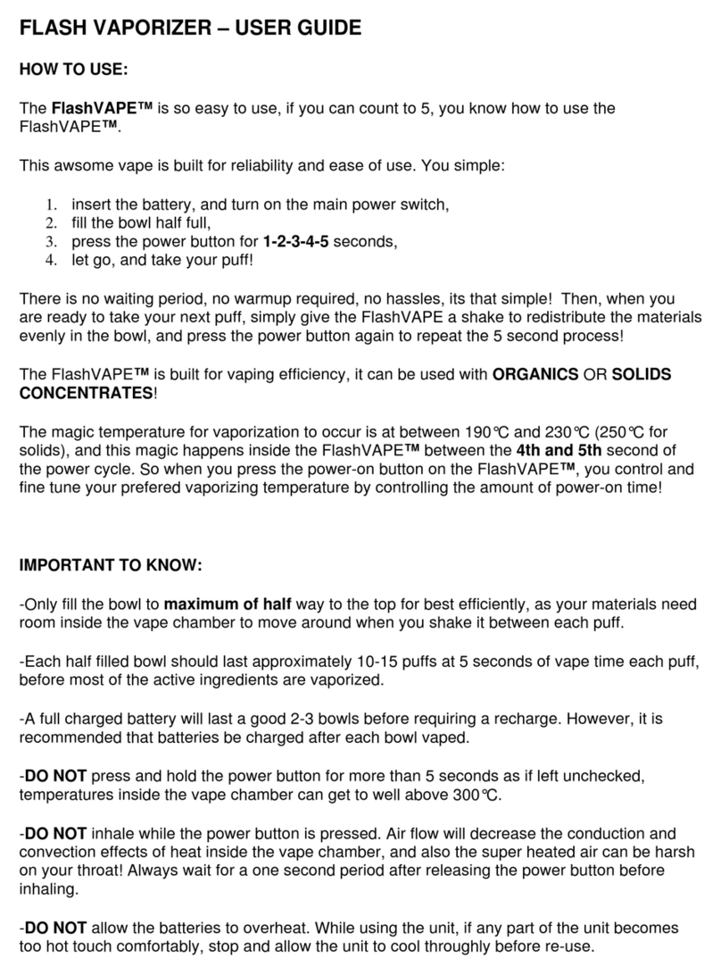 FlashVAPE FlashVAPE User manual