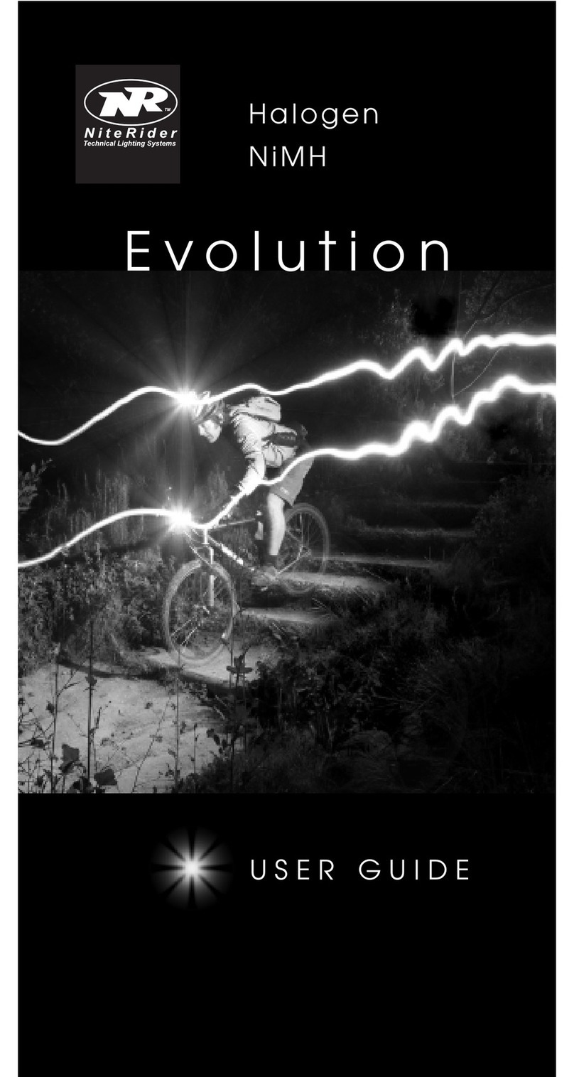 NiteRider Evolution User manual