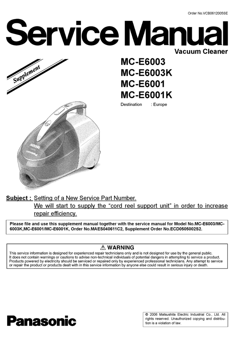 Panasonic MC-E6003 Building instructions