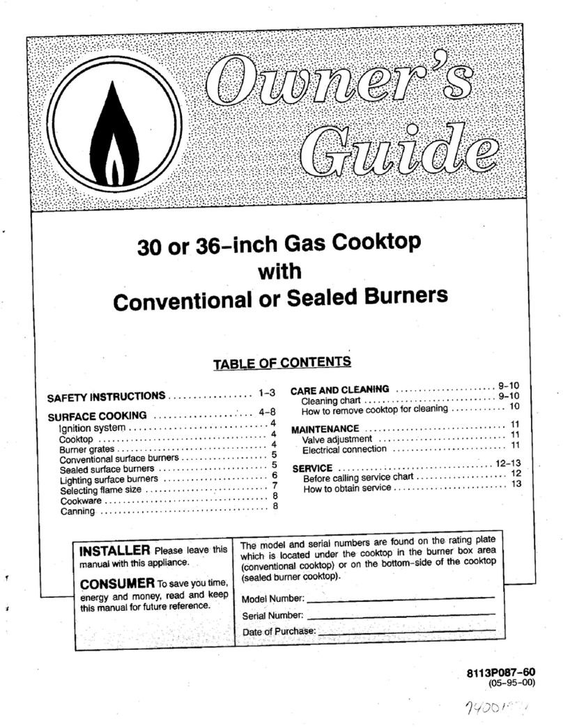 Magic Chef 8341VB User manual