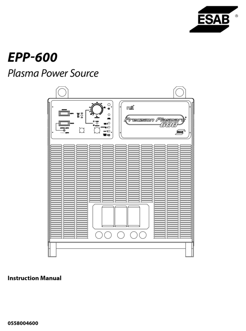 ESAB Precision Plasmarc EPP-600 User manual