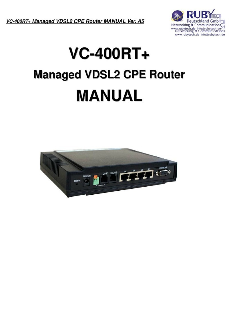 Ruby Tech VC-400RT+ User manual