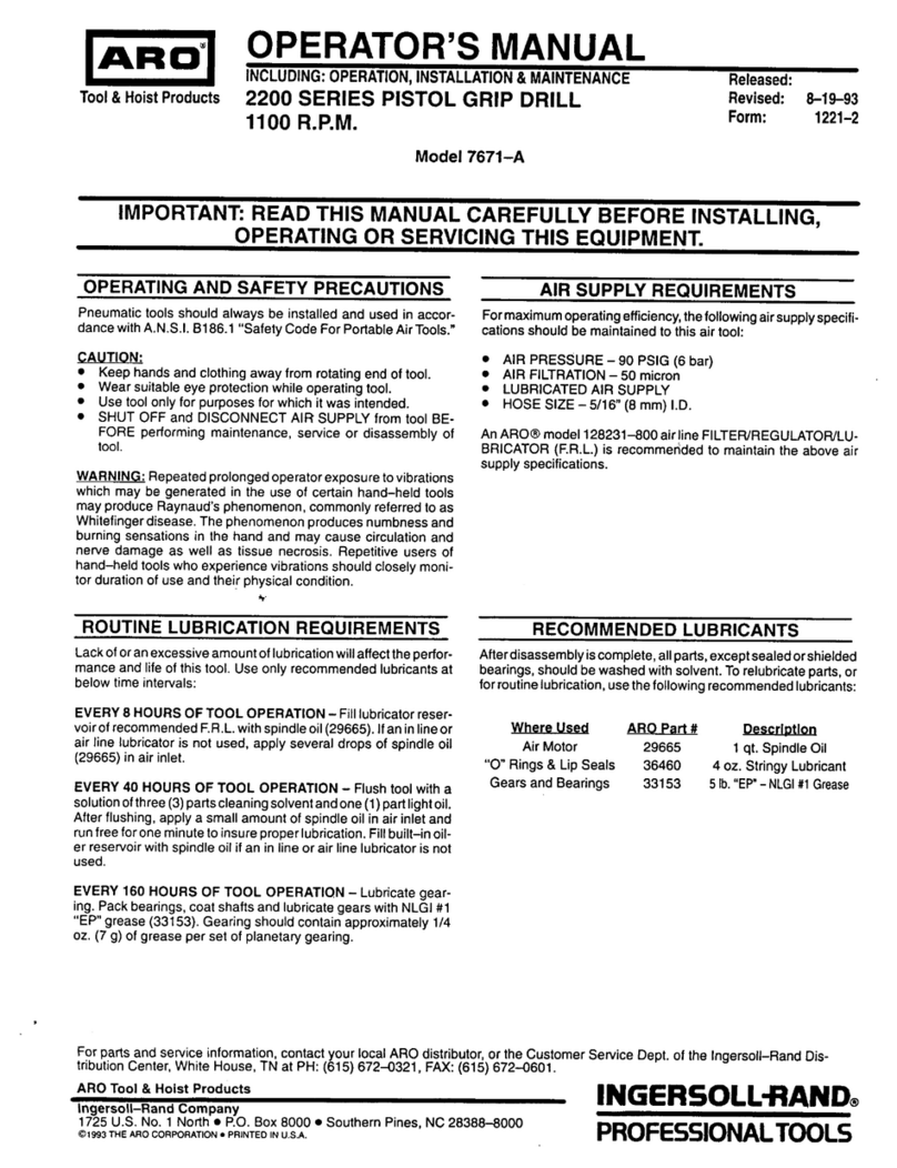 ARO 7671-A User manual