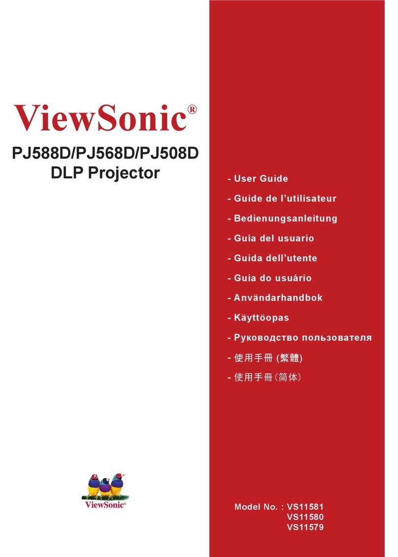 ViewSonic PJ588D - DLP Hi-Brightness Portable... User manual