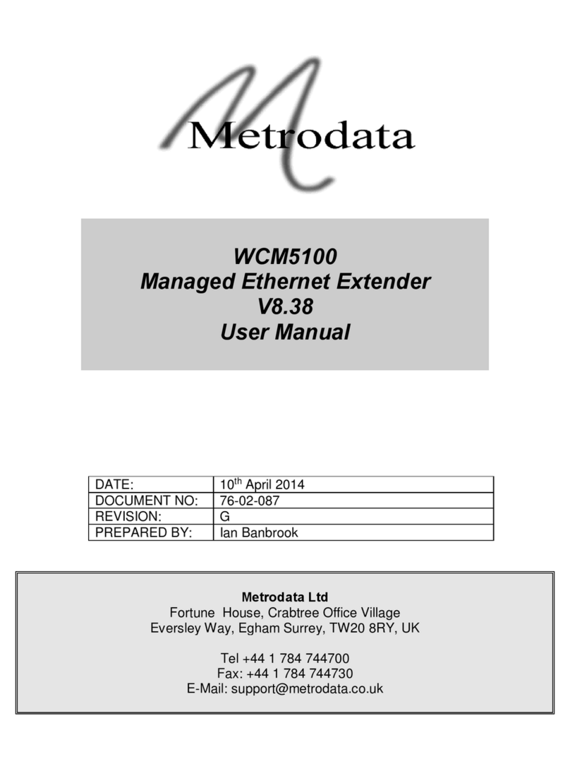 Metrodata WCM5100 User manual