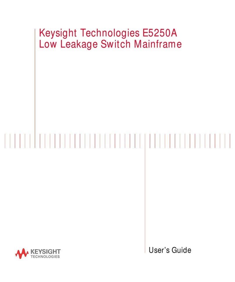 Keysight E5250A User manual