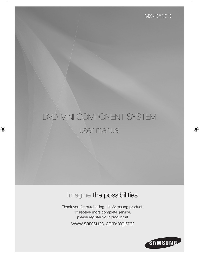 Samsung MX-D630D User manual
