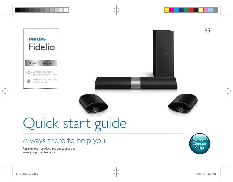 Philips Fidelio B5 User manual