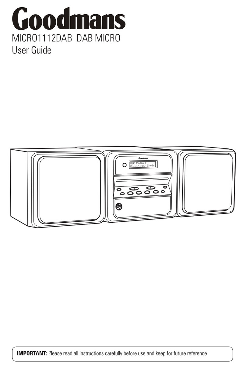 Goodmans MICRO1112DAB User manual