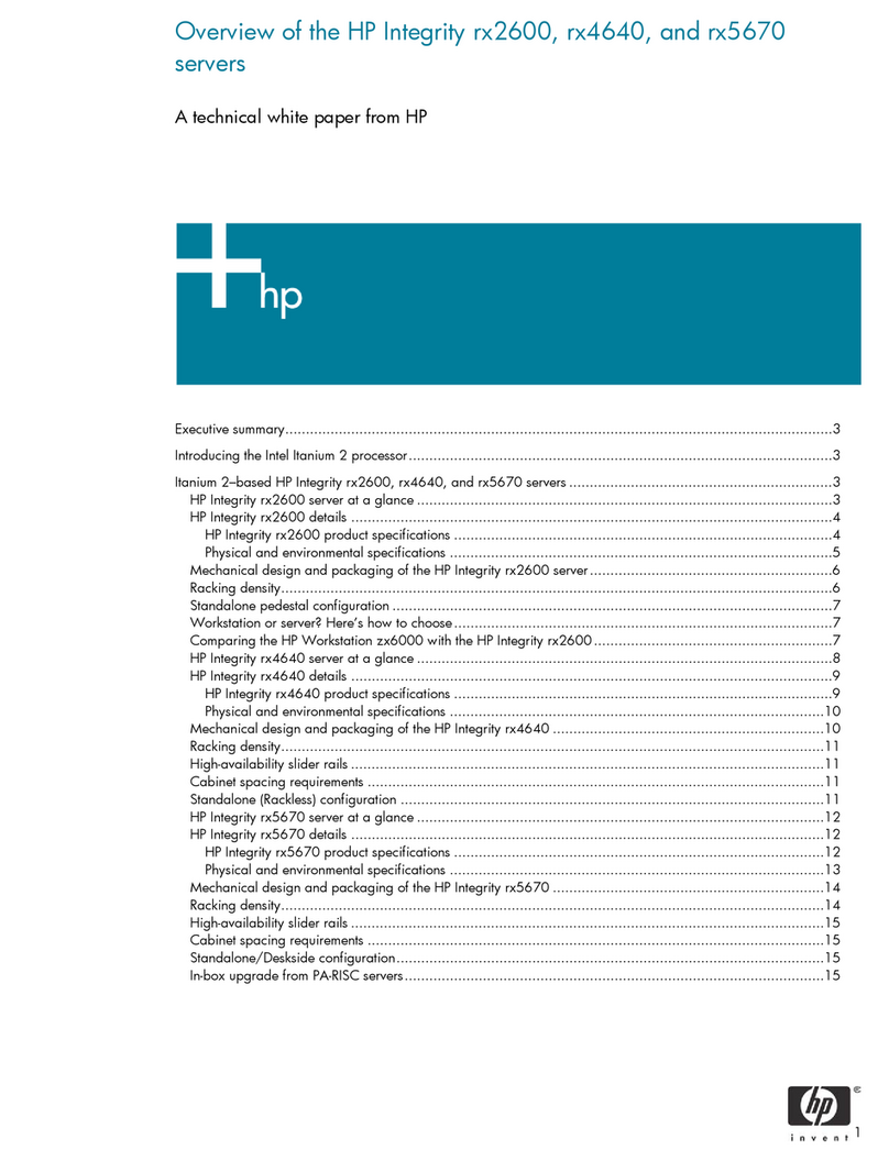 HP Integrity rx2600 overview