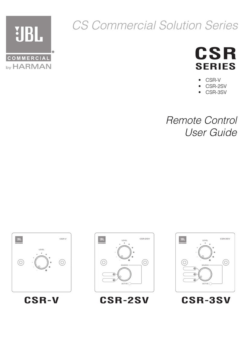 JBL CSR-V User manual