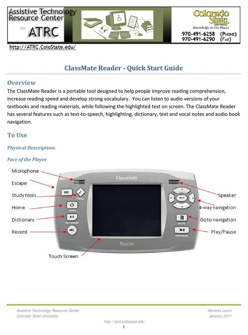 ClassMate Reader User manual