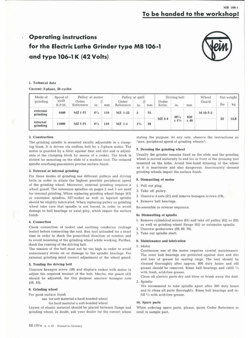 Fein MB 106-1 User manual