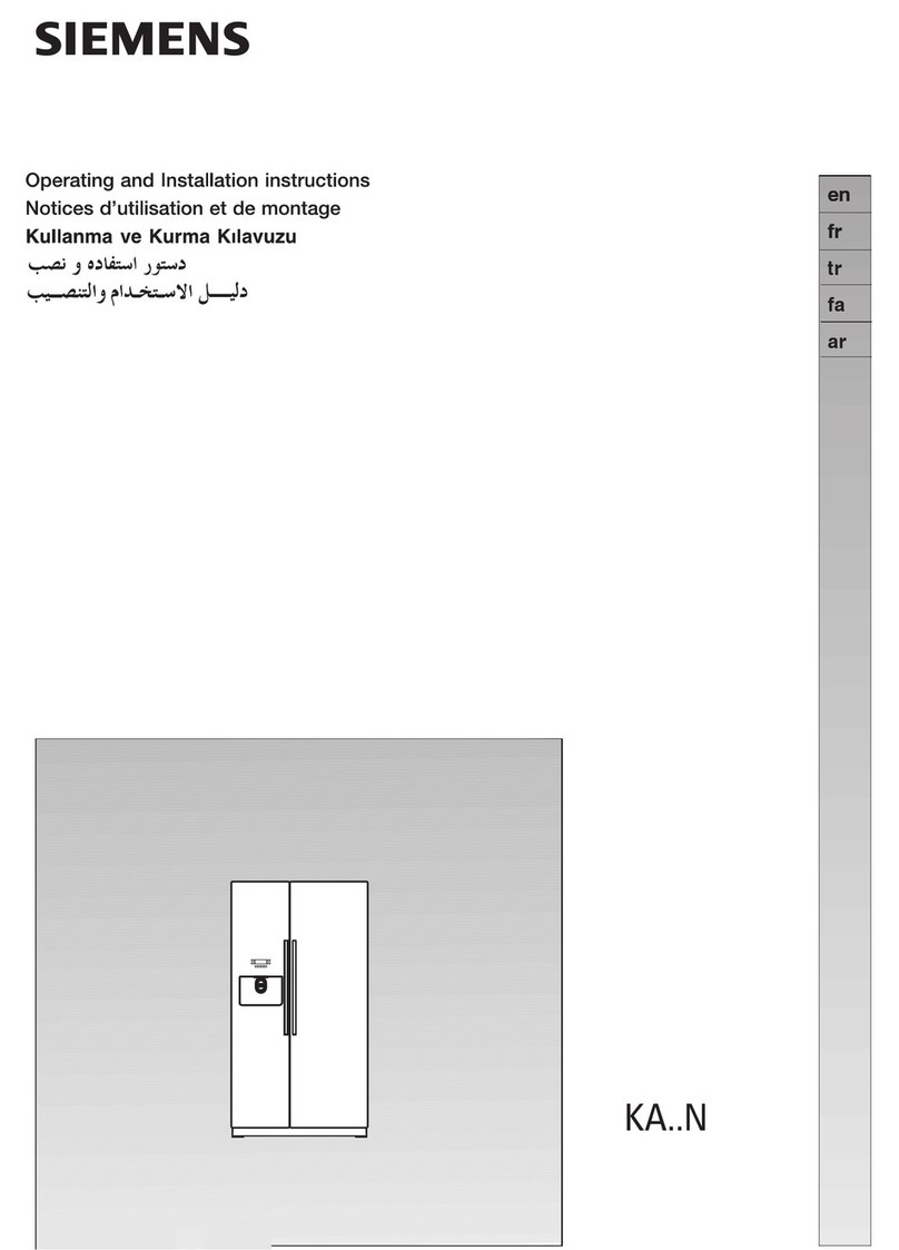 Siemens KA..N Instruction sheet