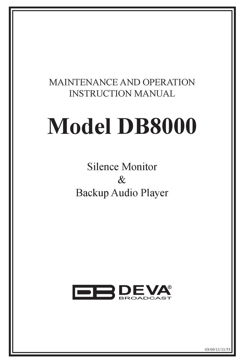 DEVA Broadcast DEVA DB8000 User manual