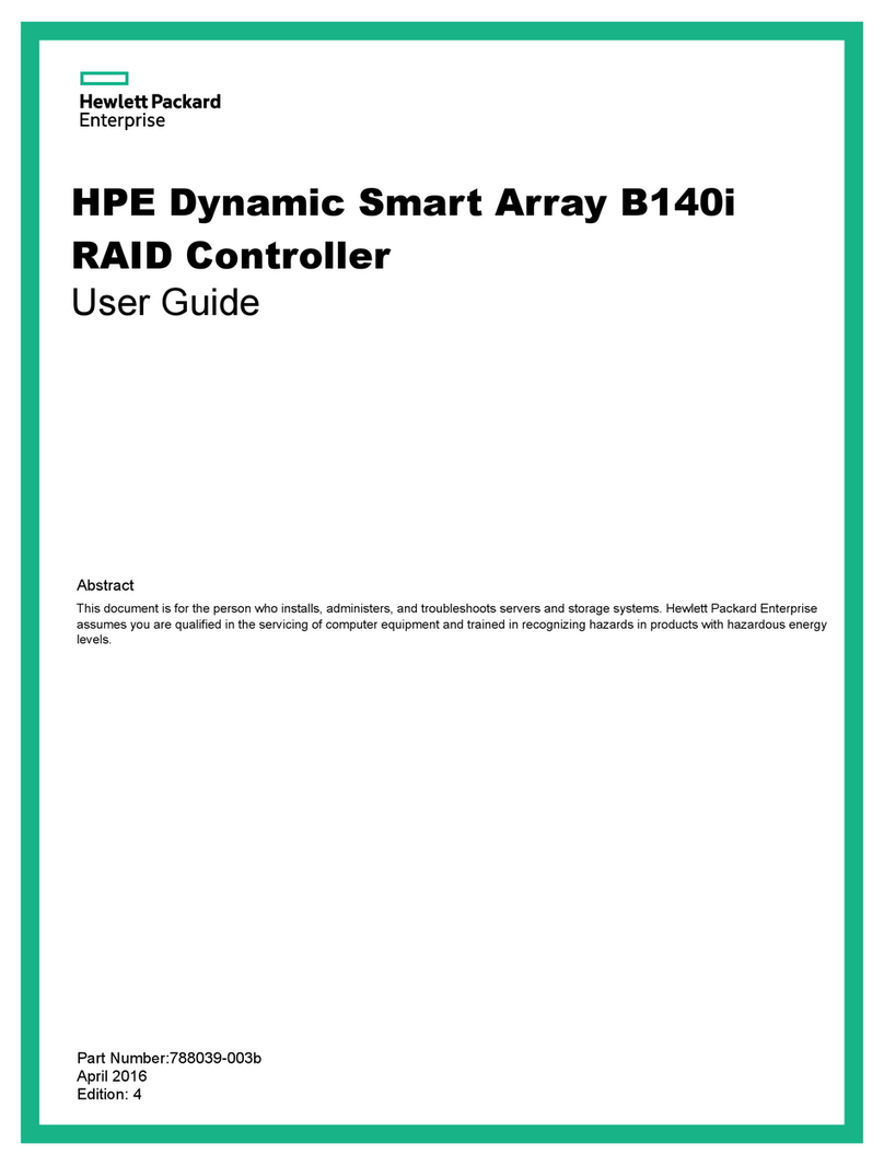 HP Smart Array B140i User manual