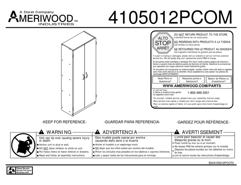 Ameriwood 4105012PCOM User manual Ameriwood 4105012PCOM User manual