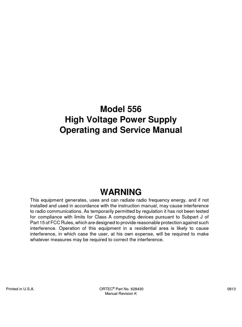 ORTEC 556 Service manual