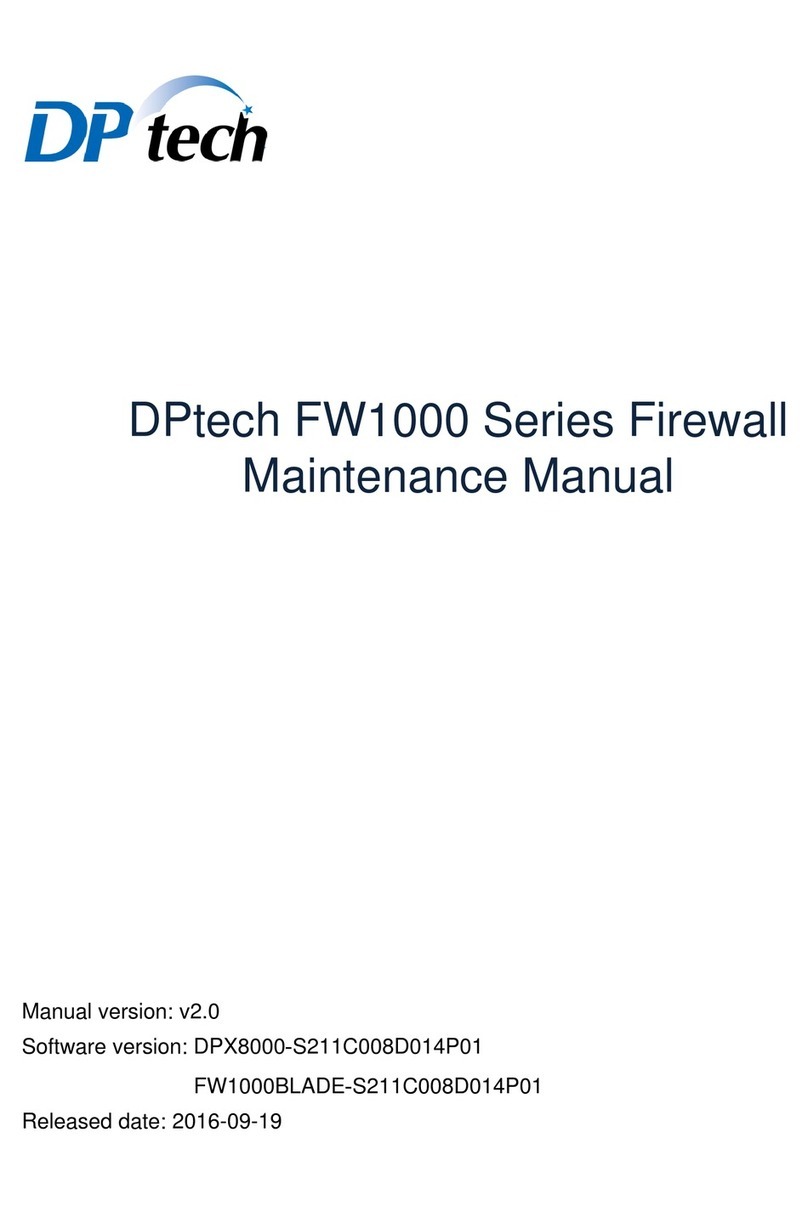 DPtech FW1000 SERIES Maintenance manual