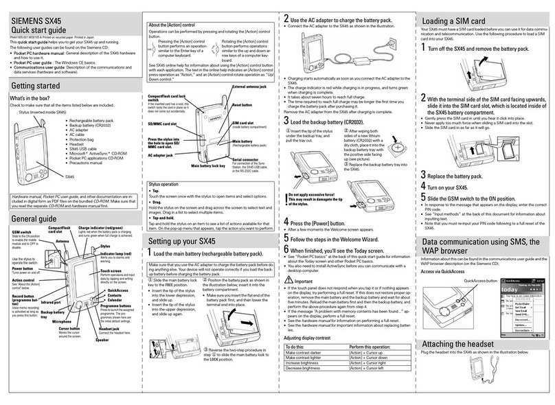 Siemens sx45 User manual