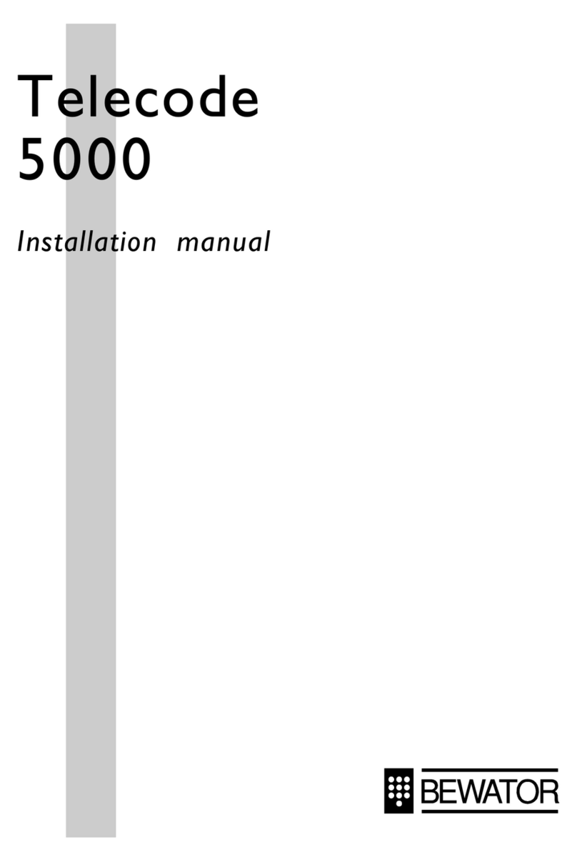 Bewator Telecode 5000 User manual