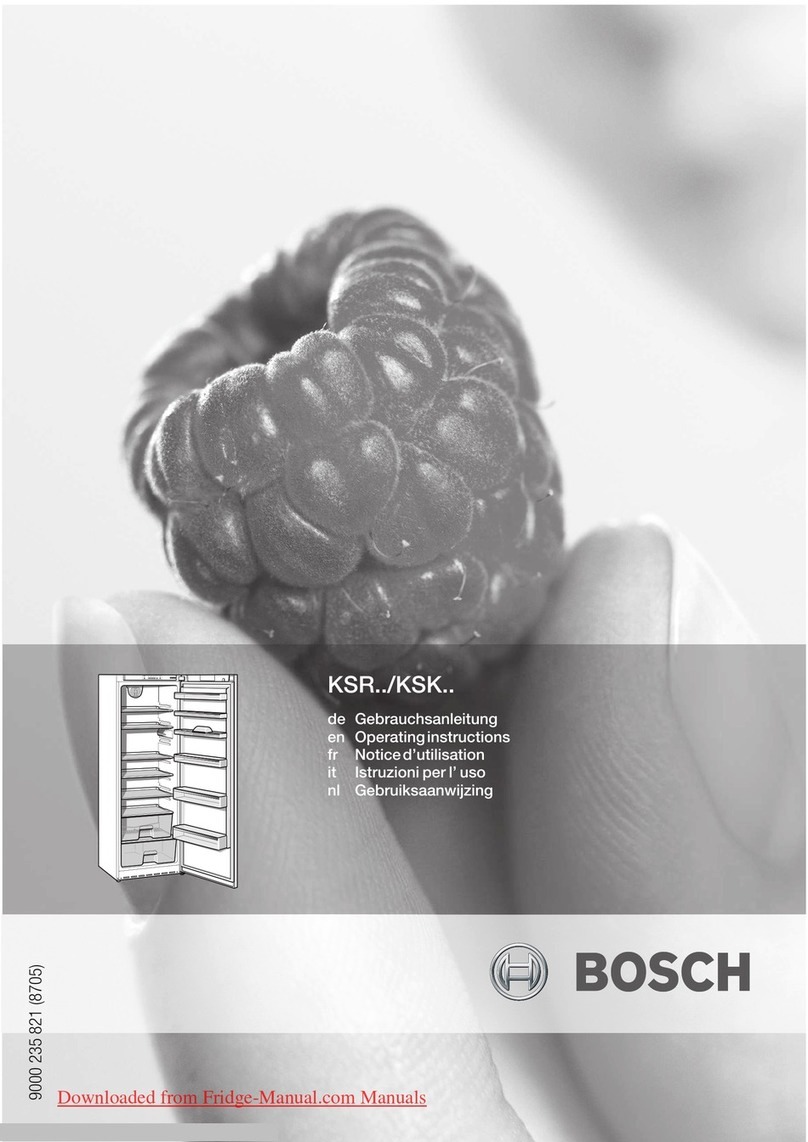 Bosch KSR Series User manual