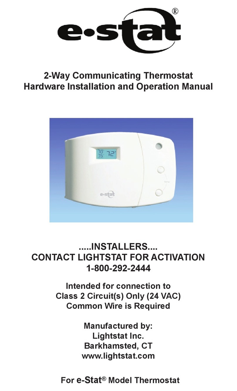 Lightstat e-stat Owner's manual