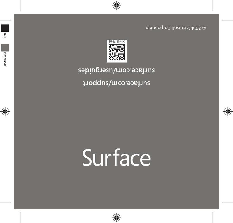 Microsoft Surface User manual