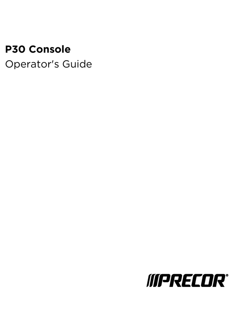 Precor P30 Console Manual